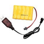 Batterie rechargeable 6v - yunique france - 700mah - compacte - cble usb - connecteur sm 2p