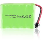 Batterie rechargeable - yunique france - 6v ni - mh - 2400 mah - charge rapide - pour voiture t�l�command�e ...