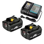 Batterie de remplacement am�lior�e 8. 0ah 2 - pack pour makita 18v avec chargeur compatible avec les ...
