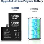 Batterie de remplacement pour iphone 13 pro max 4770mah batterie interne haute capacit�