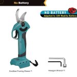 Pas de batterie - scateur lectrique sans balais pour makita 4 vitesses arbre fruitier de jardin ciseaux ...