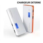Batterie de secours power bank 100000mah universel - chargeur externe t�l�phone tablette double usb 1a ...