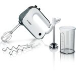 Batteur bosch mfq49700 - 850 w - 5 vitesses + turbo - blanc / anthracite