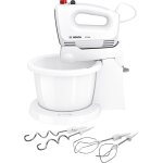 Batteur �lectrique - bosch - mfq2600g ergomixx - 375 w - 4 vitesses + turbo - blanc / gris
