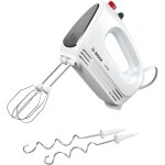 Batteur  main bosch clevermixx mfq22100 - 375w - 4 vitesses + pulse - blanc / argent