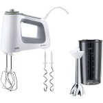 Batteur  main braun multimix 5 hm 5107 wh - 750 watt - blanc - gris - 9 prslections
