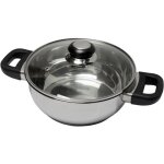 Baumalu 331974 faitout 24 cm inox + couvercle verre saphir baklite