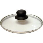 Couvercle en verre baumalu 16 cm - bouton baklite - trou vapeur