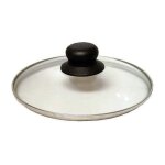 Baumalu - couvercle verre - 20 cm - bouton baklite - trou vapeur