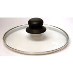 Baumalu - couvercle verre - 32 cm - bouton baklite - trou vapeur