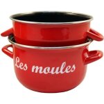 Baumalu marmite  moules - 18 cm - rouge marquage