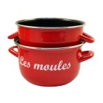Baumalu marmite  moules - 24 cm - rouge marquage