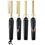 Baume lisseur électrique 2 en 1 peigne chauffant bigoudi humide et sec outil de coiffure multifonctionnel ... Baume lisseur électrique 2 en 1 peigne chauffant bigoudi humide et sec outil de coiffure multifonctionnel ...
