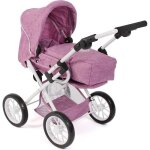 Poussette combine pour poupe - bayer chic 2000 - leni - jean rose - 64x37x68 cm -  partir de 3 ans ...