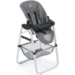 Chaise haute pour poupes jean gris