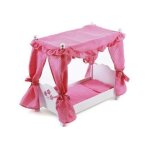 Bayer chic 2000 - lit a baldaquin en bois pour poupee