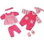 Vtement pour poupe - bayer design - 84619 - ensemble 7 pices - rose vif - 40 - 46 cm
