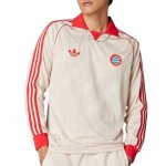 Bayern munich maillot lifestyle ecru / rouge homme adidas