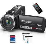 Caméscope 4k - bazarland30 - 48mp - zoom numérique 18x - vision nocturne infrarouge - noir Caméscope 4k - bazarland30 - 48mp - zoom numérique 18x - vision nocturne infrarouge - noir
