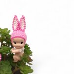 Bb angell perle s�rie hippers lapin back cr�ation fait main figurine jouet type sonny angel cadeaux anniversai ...
