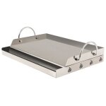 Bbq - toro plaque de grill universelle en acier inoxydable 64 x 405 cm