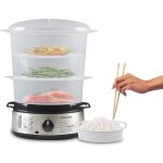 Bc. 250 cuiseur vapeur de 9 litres avec minuteur - cuiseur vapeur �lectrique pour cuiseur de riz poisson ...