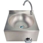 Bc - elec - ass02 lave - mains mural inox commande au genou temporise vier  commande fmorale acier ...