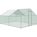 Poulailler - bc - elec - ra - 342 - 3x4x2m - acier galvanis - toit waterproof - enclos grillag