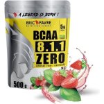 Eric favre - bcaa 8. 1. 1 zero vegan 500gr - bcaa & acides amines - fraise - basilic