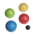 Lot de 8 boules de p�tanque kids 15cm multicolore