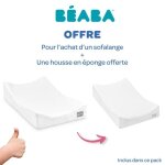 Beaba matelas à langer sofalange + drap housse éponge non imperméable blanc Beaba matelas à langer sofalange + drap housse éponge non imperméable blanc