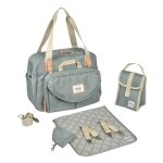 Beaba sac  langer modulable genve ii grande contenance rangements multiples vert sauge