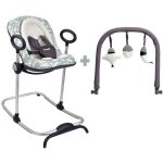 Beaba transat b�b� up & down i playprint nature + arche de jeux