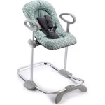 Beaba transat up&down iv rglable en hauteur pour bb et enfant 3 positions dinclinaison leaves