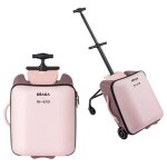Beaba - valise avec assise de voyage luggage eazy guimauve