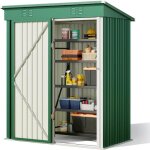 Abri de jardin - bealife - mtal - acier galvanis - 162x94x182 cm - vert