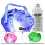 Machine � bulles avec led rgb int�gr�es - beamz b500led - 1l de liquide