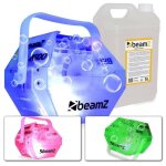 Machine  bulles avec led rgb intgres - beamz b500led - 5l de liquide