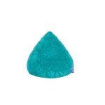 Pouf fluffy l turquoise