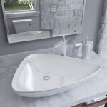 {beau}9924chic vier triangulaire - lavabo de salle de bain vasque  poser suspendu lave - mains vier ...