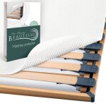 Beautissu lot de 2 protege matelas beautect ? isolateur sommier  lattes picots souples - sous - matelas ...