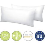 Beautissu beaunuit uk ensemble doreillers lot de 2 40x80 cm avec 450g de garnissage chacun - coussin ...