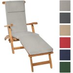Beautissu coussin bain de soleil loftlux dc 175x45x5cm ? gris clair ? coussin transat coussin chaise ...