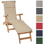 Beautissu coussin bain de soleil loftlux dc 175x45x5cm ? nature ? coussin transat coussin chaise longue ...