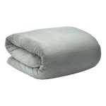 Beautissu couverture polaire 150x200cm gris clair couvre - lit aurelia - plaid jeté de canapé très doux ... Beautissu couverture polaire 150x200cm gris clair couvre - lit aurelia - plaid jeté de canapé très doux ...