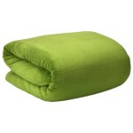 Beautissu couverture polaire 150x200cm vert couvre - lit aurelia - plaid jet de canap trs doux - plaid ...