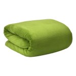Beautissu couverture polaire 220x240cm vert couvre - lit aurelia - plaid jet de canap trs doux - plaid ...