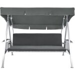 Beautissu loft hs ensemble des coussins de balancelle de jardin - 180x50x6cm - 3 places assise + dossier ...