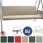Beautissu loft hs ensemble des coussins de balancelle de jardin - 180x50x6cm - 3 places assise + dossier ...