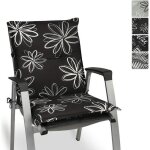 Beautissu matelas coussin pour chaise fauteuil de jardin terrasse flores 100x50x6cm - design flower